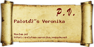 Palotás Veronika névjegykártya