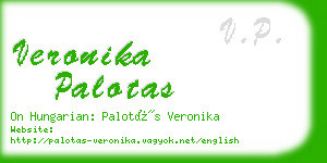 veronika palotas business card